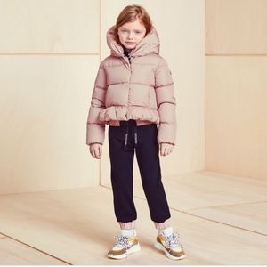 Moncler Cayolle Ruffle Hem Puffer Jacket
